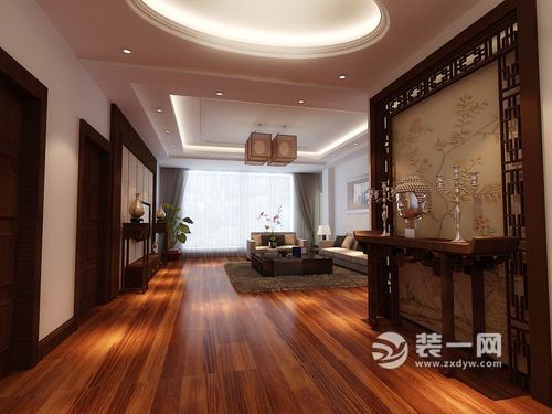 149平米三居室中式古典风格装修效果图客厅