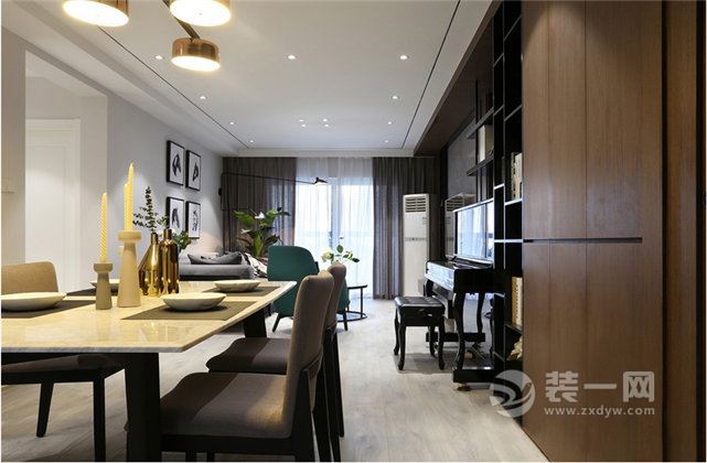 140平米四室两厅现代简欧风格装修效果图