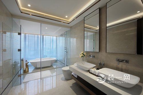 170平四居室现代简约风格装修效果图浴室