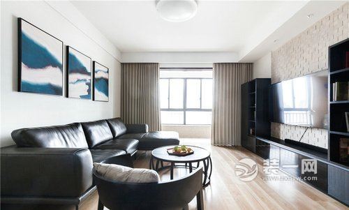 78平二居室日韩风格装修效果图客厅