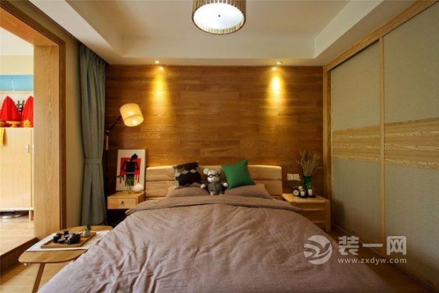 现代日式风格卧室装修效果图
