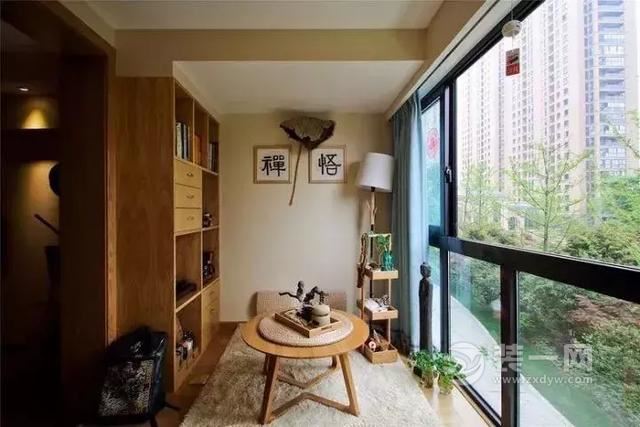 无锡110平米三室两厅现代日式风格装修实景图