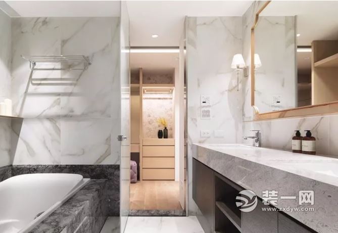 180平米混搭风格美式住宅装修浴室