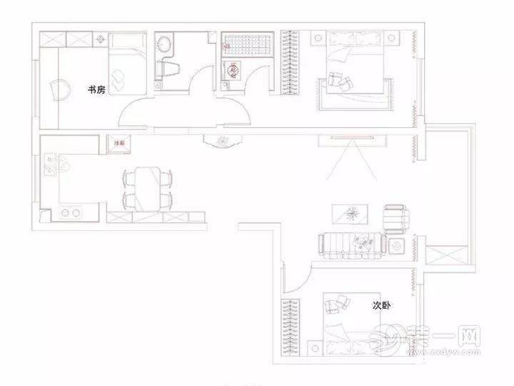 120平房间平米户型图