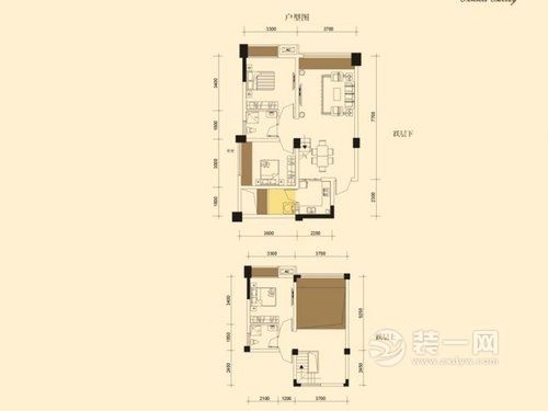 116平三房欧式风情设计案例户型图