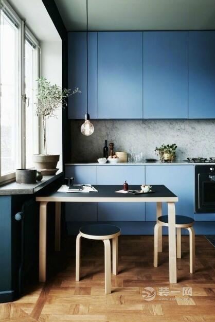 厨房装修效果图 纯色厨房设计 厨房设计效果图大全