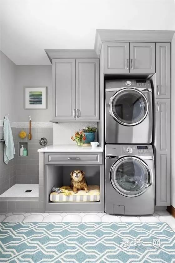 洗衣机上方空间利用 小户型卫生间装修效果图
