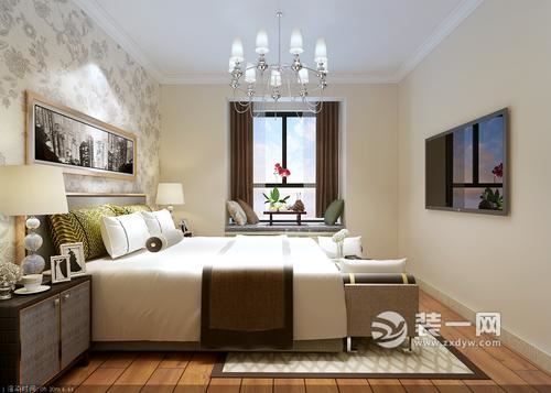 124平三居室现代简约风格设计案例卧室