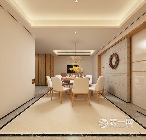 日韩风格300平米设计效果图餐厅