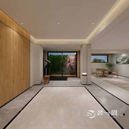日韩风格300平米设计效果图客厅