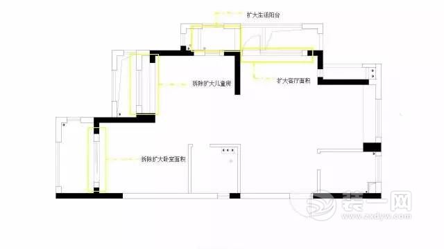 89平米小三房简美风格装修效果图