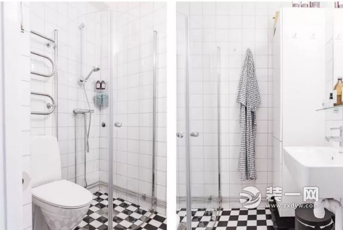 50平北欧风公寓装修浴室