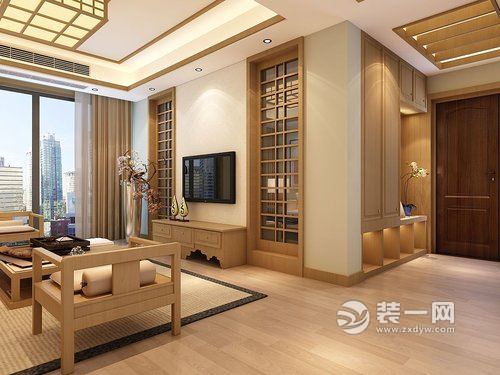 日式风格禅意十足120平米设计案例客厅
