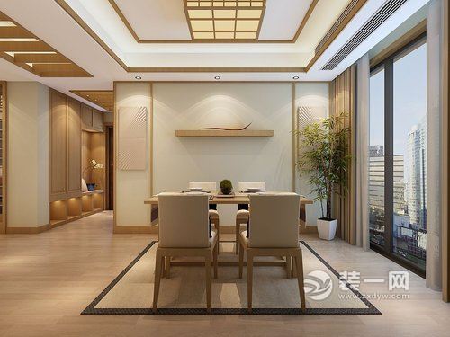 日式风格禅意十足120平米设计案例餐厅