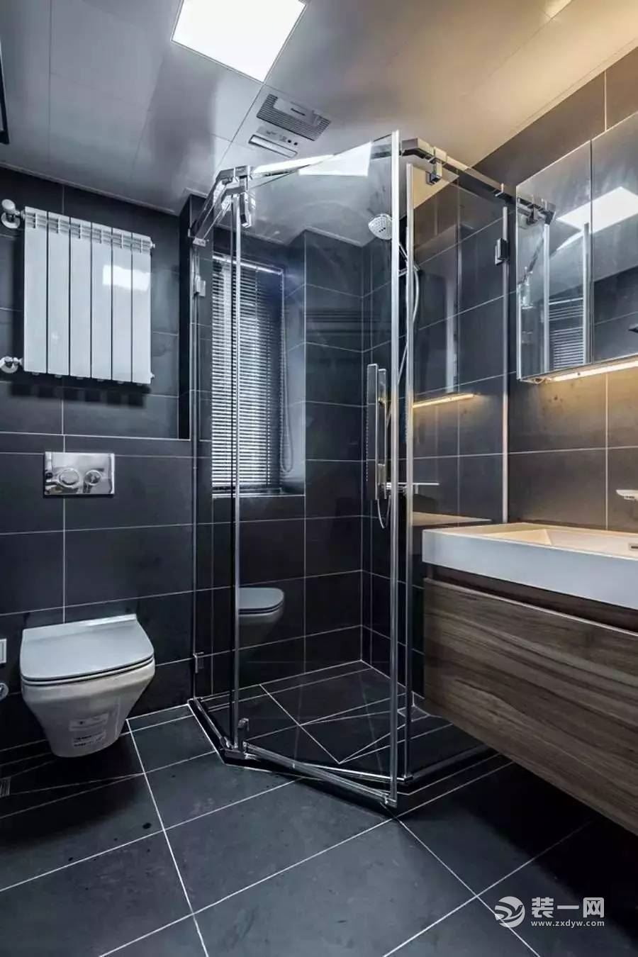 两房现代简约案例浴室