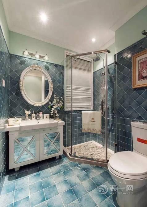 欧式古典风格卫浴室装修效果图
