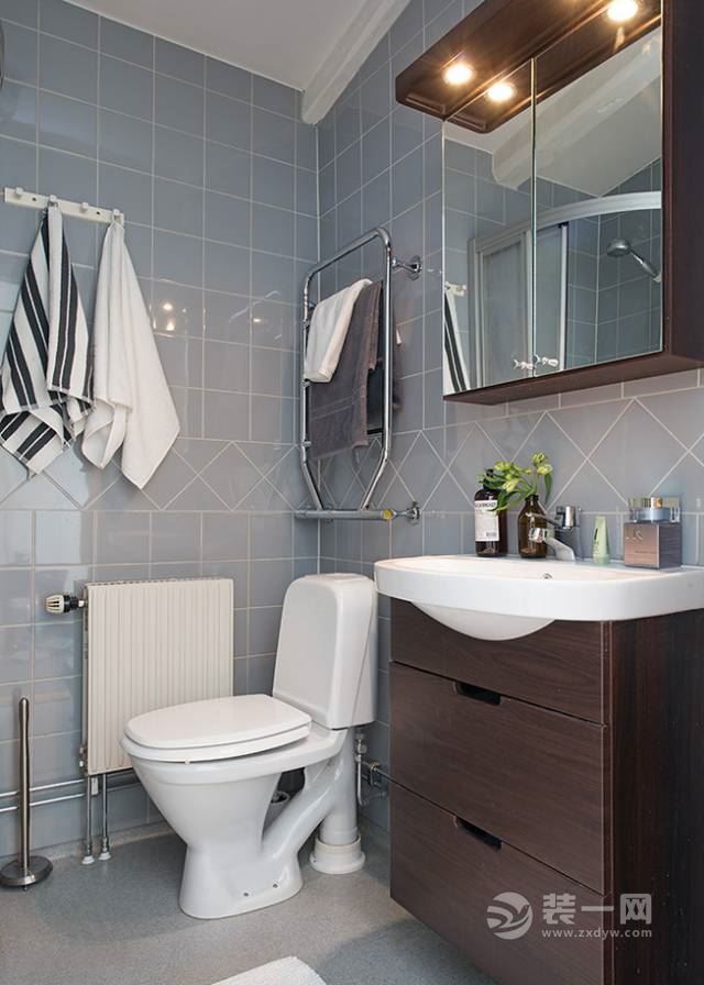 110平现代美式风设计案例浴室
