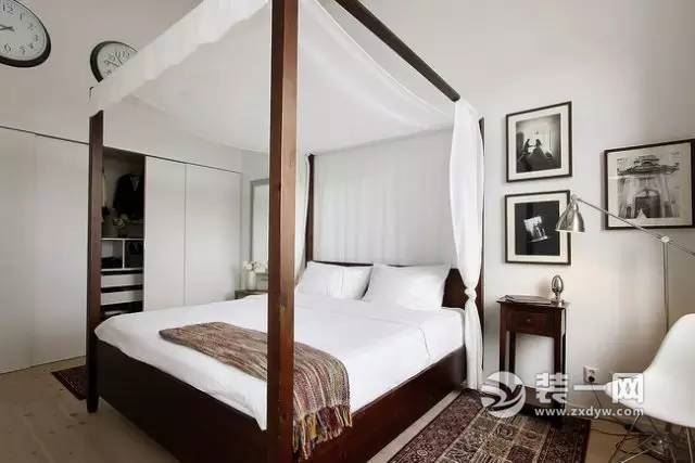 110平现代美式风设计案例卧室