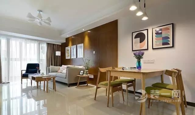 上海112平米现代简约风格三居室装修效果图