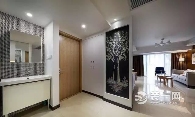 上海112平米现代简约风格三居室装修效果图