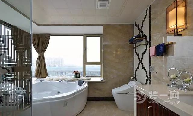 新中式风格卫浴室装修效果图