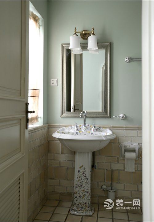 金华大户型欧美风装修设计浴室图