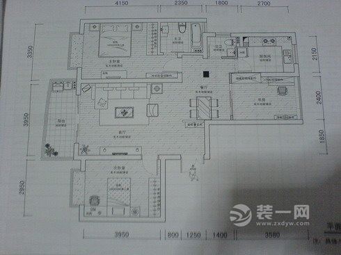 苏州118平米两室改三室装修设计图
