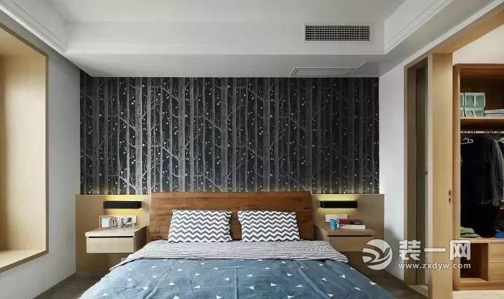 厦门118平米木质简约风格案例卧室