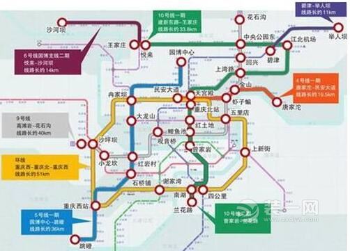 重庆9号线二期工程线路图