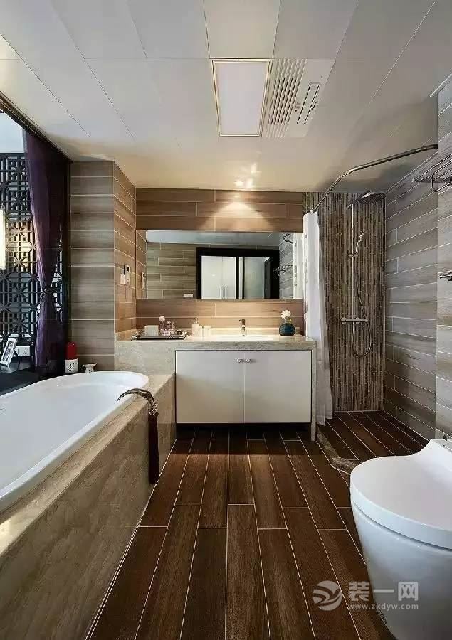 厦门中式风格三居室设计浴室图