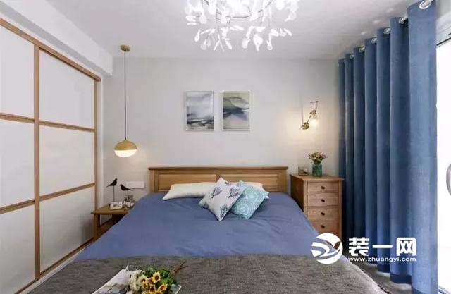 上海75平米两室一厅现代北欧风格装修效果图