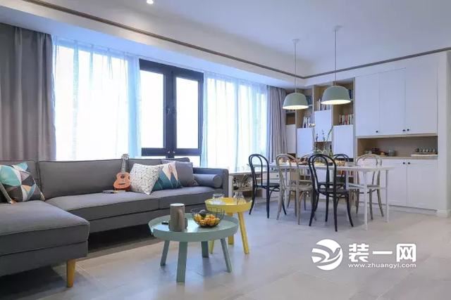 上海78平米两室一厅现代简约风格装修效果图