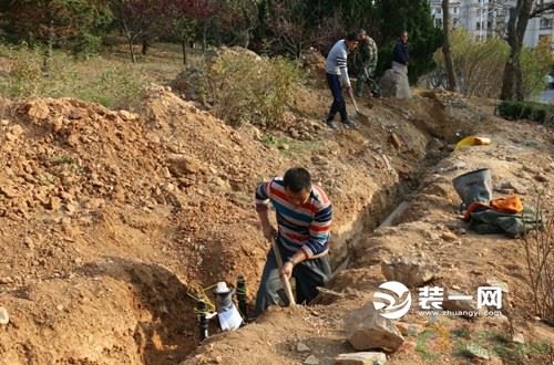 大连长海燃气管线施工进行中