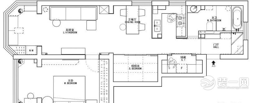 72平米日式混搭风格装修效果图