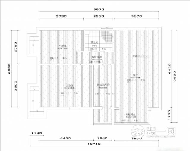 天津佳和雅庭两居室平面户型图