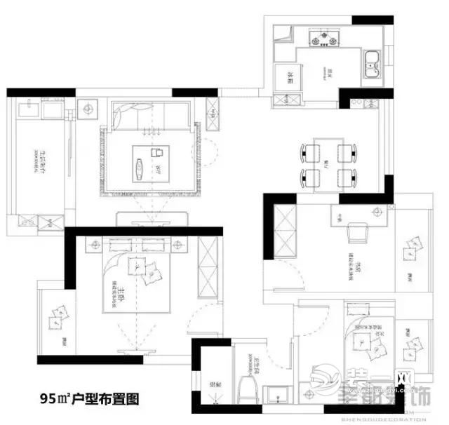 苏州尹山湖保利悦玺户型平面设计图