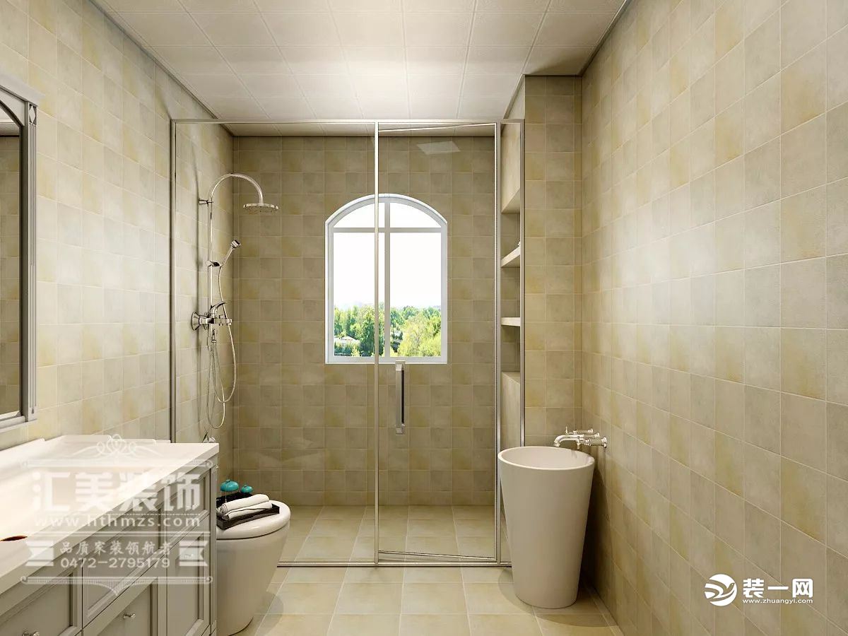 欧式风格卫浴室装修效果图