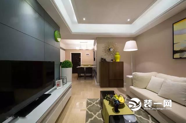 上海75平米小户型现代简约风格装修实景图
