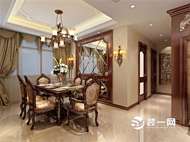 秦皇岛万和城两室两厅105平米欧式风格装修案例效果