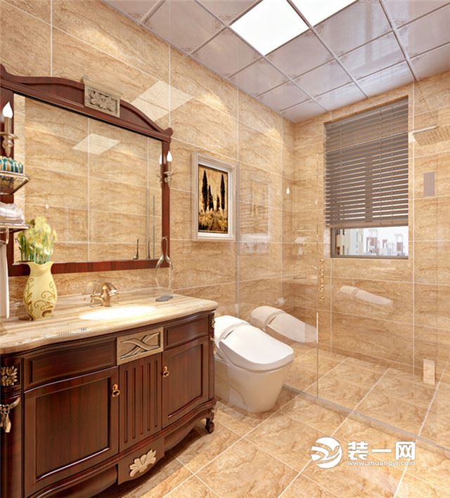 秦皇岛万和城两室两厅105平米欧式风格装修案例效果