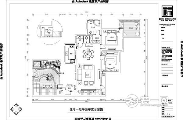 威尼斯江域280平别墅休闲美式风格装修设计效果图