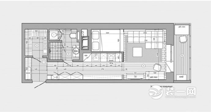 30平米单身公寓装修设计 30平米小户型装修效果图