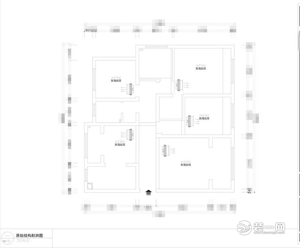 合肥蓝天花园131平米户型图