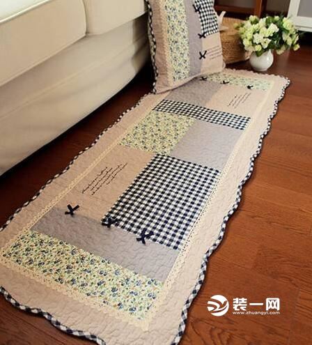 给你温暖的呵护 六安家装小清新床边地毯