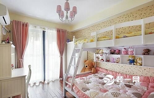 六安装饰设计梦幻可爱公主儿童房空间装修