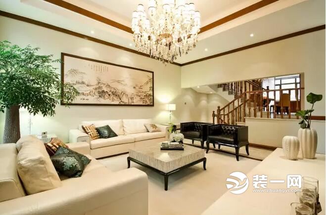 客厅装修效果图 广州苹果装修公司设计案例