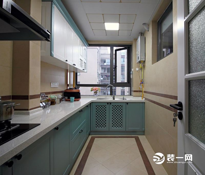 厨房装修实景图 88平米两室两厅装修 现代风格装修案例