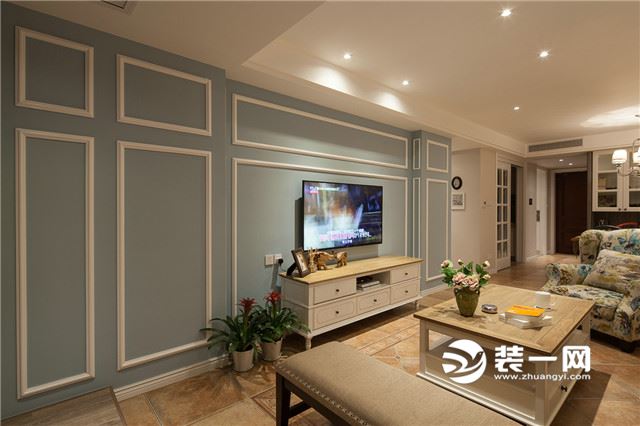 秦皇岛六合上城三居室135平米美式风格装修案例效果