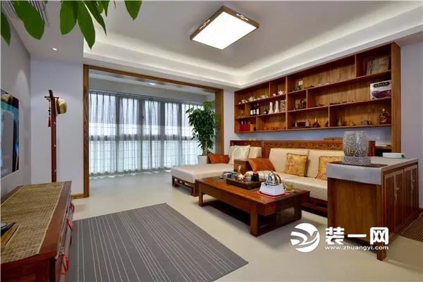 新中式客厅装修实景图