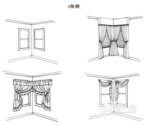 异形窗户窗帘设计方案